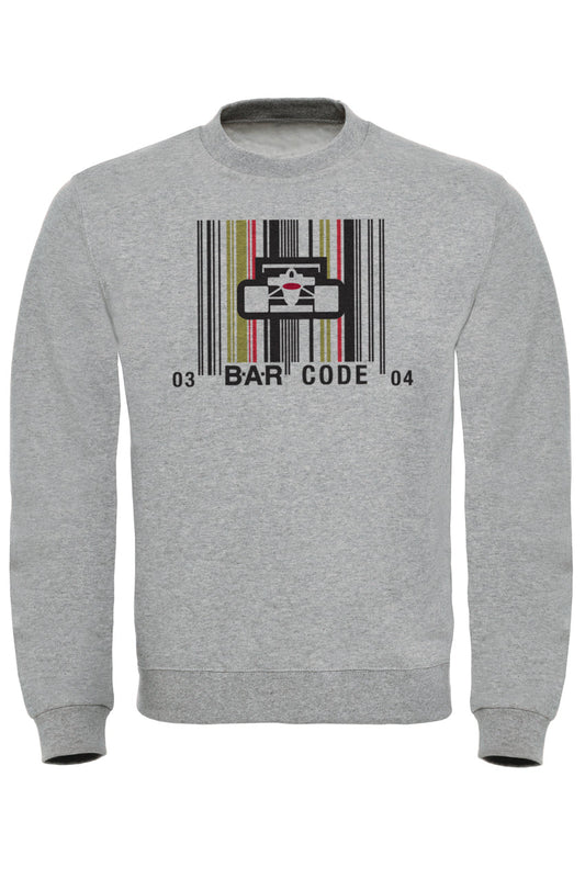B.A.R Racing Team ‘Barcode’ Sweatshirt - Retro Formula 1 Style, Premium 80% Cotton