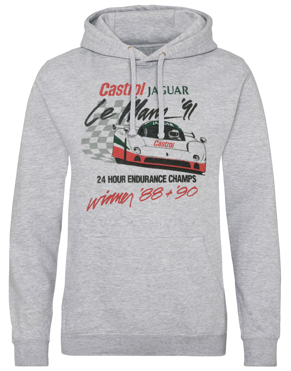 Castrol Jaguar Racing Le Mans '91 Premium Hoodie - Retro Motorsport Heritage, Sizes Available