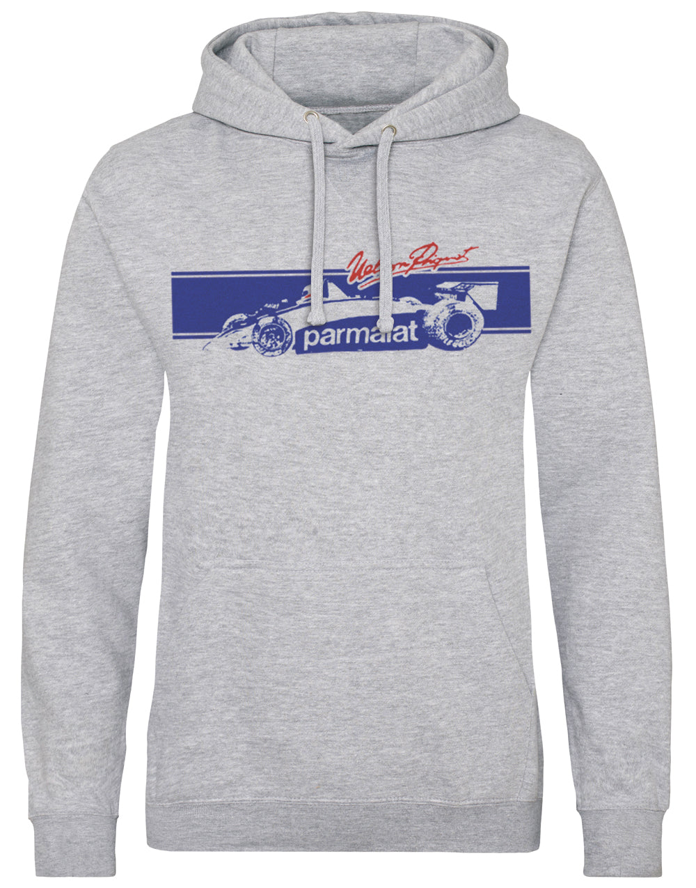 Nelson Piquet Parmalat Brabham Hoodie - Vintage Formula 1 Champion Design, Retro Motorsports Style