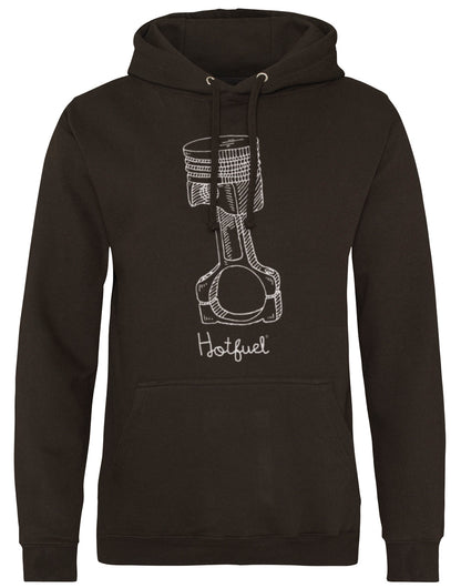 Luxury Hotfuel Piston Print Hoodie - Premium 80% Cotton, Double Fabric Hood, Kangaroo Pocket