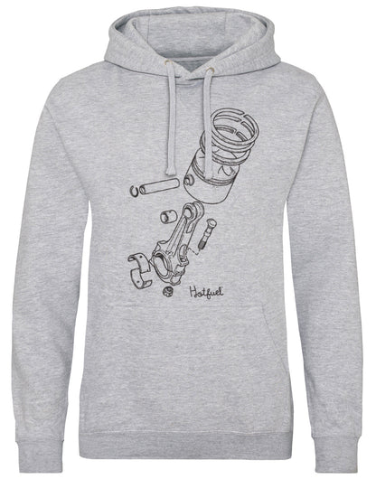 Hotfuel Exploded Piston Hoodie