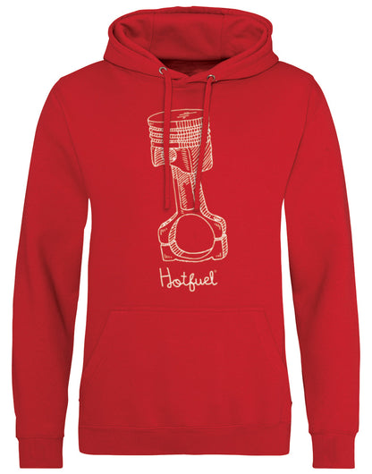 Luxury Hotfuel Piston Print Hoodie - Premium 80% Cotton, Double Fabric Hood, Kangaroo Pocket