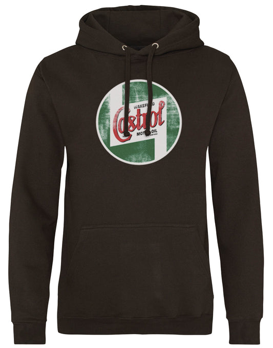Premium Castrol Hoodie - 80% Ringspun Cotton, Double Fabric Hood, Kangaroo Pocket, WRAP Certified