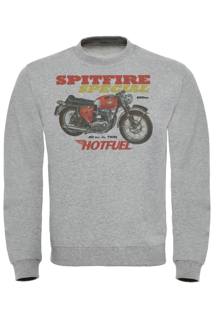 Premium Hotfuel Spitfire Special Sweatshirt - Brushed Inner Fleece, Ribbed Cuffs, Eco-Friendly