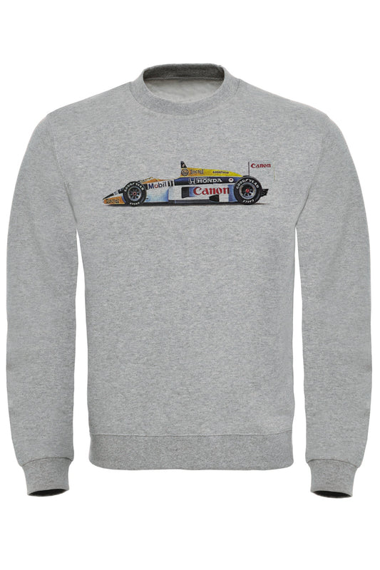 Williams FW11 Formula 1 Sweatshirt - Iconic Racing Design, Premium Comfort, Highlights Legendary Era
