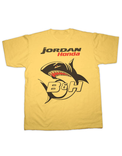Jordan Honda B&H Shark T-Shirt - Premium 100% Cotton, Contemporary Fit, Soft Hand Feel