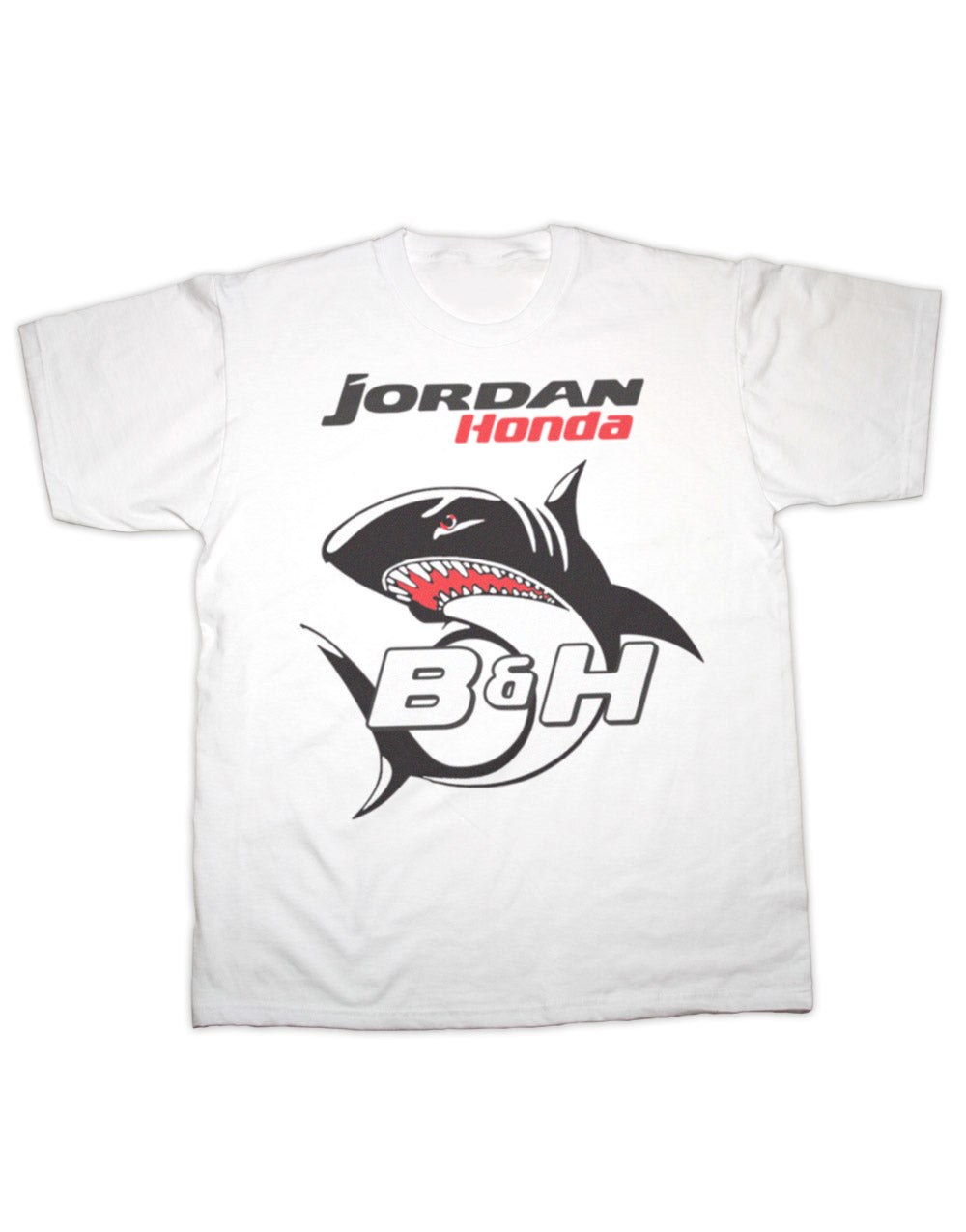 Jordan Honda B&H Shark T-Shirt - Premium 100% Cotton, Contemporary Fit, Soft Hand Feel