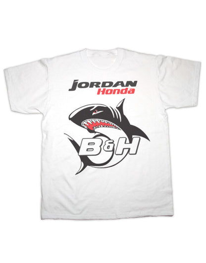 Jordan Honda B&H Shark T-Shirt - Premium 100% Cotton, Contemporary Fit, Soft Hand Feel