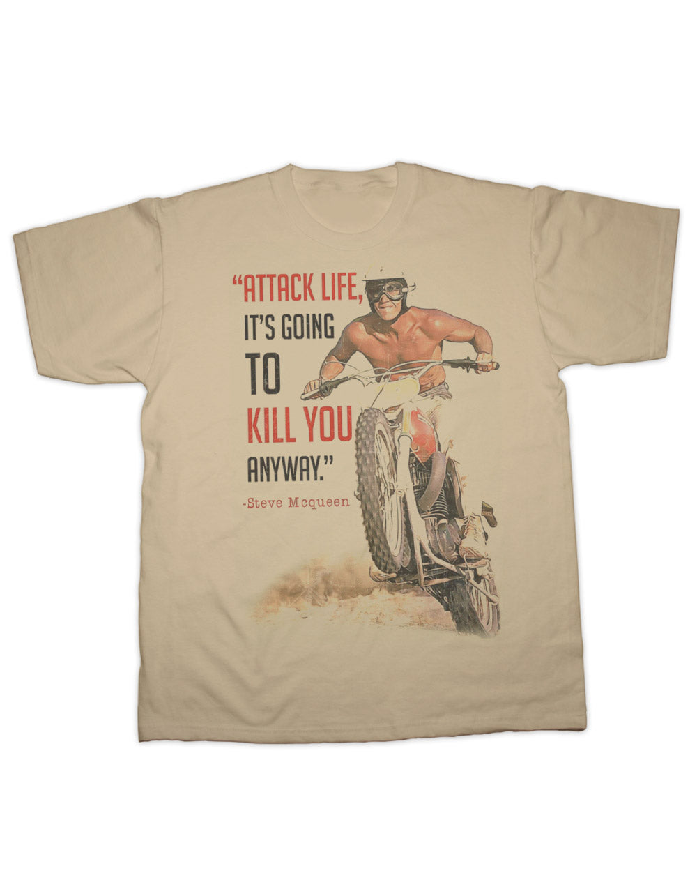 Premium 100% Cotton Attack Life T-Shirt - Modern Fit, Soft Feel, Stylish Design