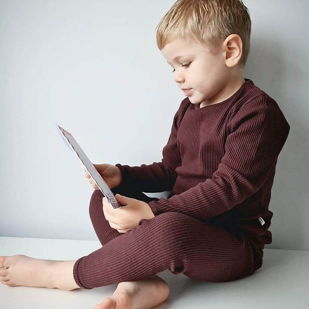 Chic DreamBuy Family Pyjamas in Aubergine - Comfortable and stylish matching outfits for every family member to enjoy quality time together.