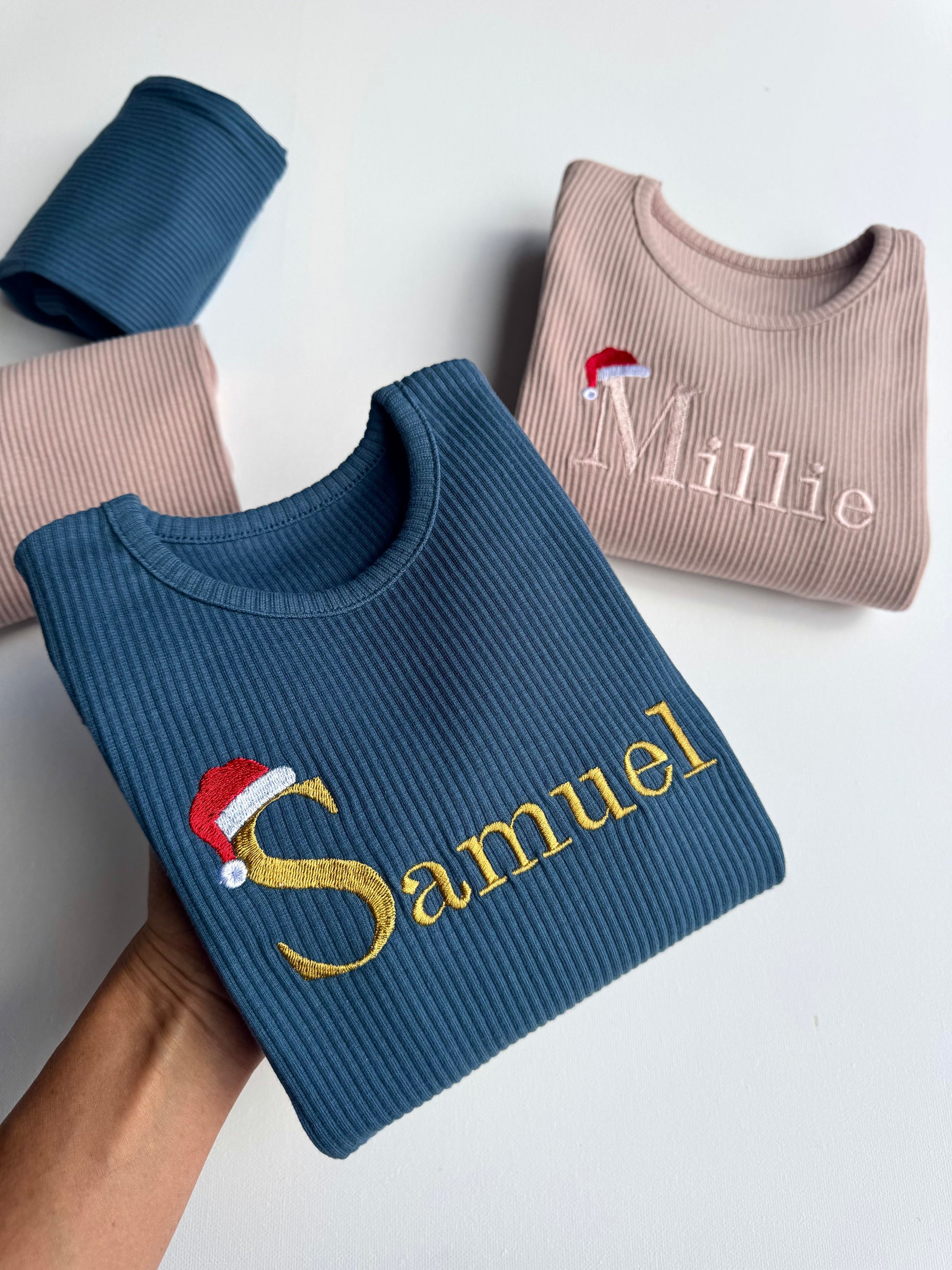 Elegant matching Christmas pajamas by DreamBuy, showcasing soft cotton blend fabric, perfect for family celebrations and creating unforgettable holiday memories.