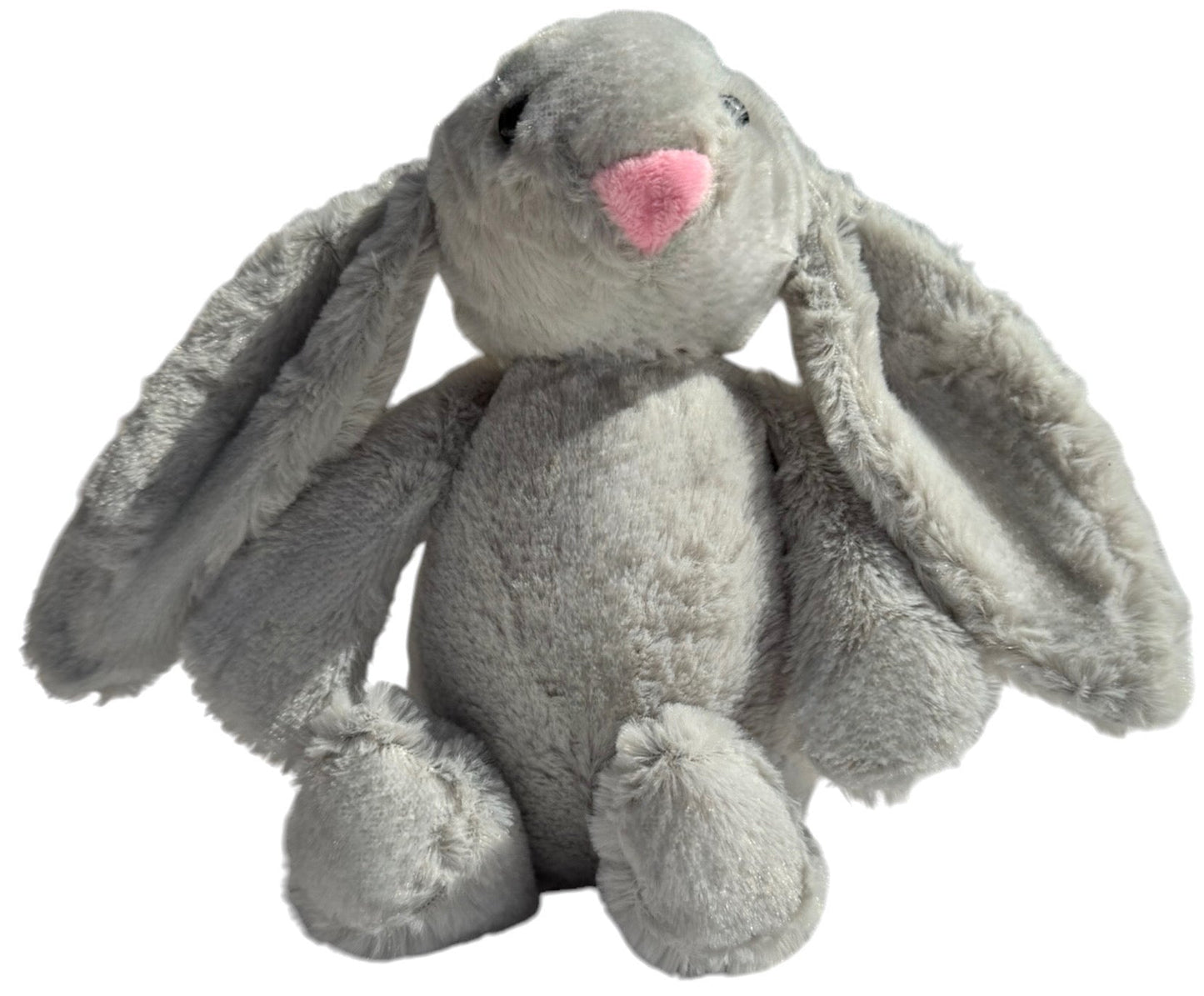 DreamBuy's exquisite beige Bunny Plush Toy, custom embroidered with a child's name, perfect for luxurious gifting.