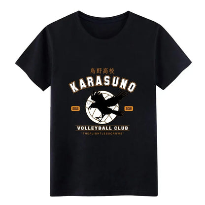 Karasuno Baseball Tee showcasing its high-quality fabric and iconic design by Dazzling Dreams Studio, perfect for anime enthusiasts and sports fans.