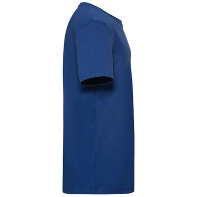 Size guide for luxury organic cotton men's t-shirt, illustrating available sizes from XS to 3XL for a flawless fit.