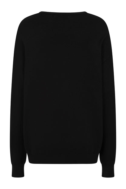 Model wearing Banned Apparel Lyra Jumper styled with gothic accessories, embodying a chic and mysterious aesthetic, ideal for everyday gothwear or special spooky occasions.