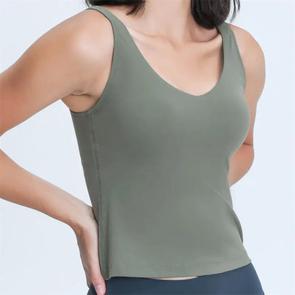 Elegant Women's Sleeveless Blouse Top by Dazzling Dreams Studio, showcasing a luxurious, chic design for versatile day to night styling, perfect for any occasion.