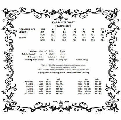 Fashion flat lay of the Black Victorian Punk Goth Skirt with chain belt, perfectly showcasing its stylish layering and edgy metal accents for a luxurious goth aesthetic.