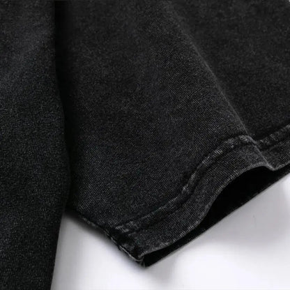 Close-up of the high-quality fabric of the Men's Censored Tee from Dazzling Dreams Studio, combining luxury and comfort for an unapologetic style.