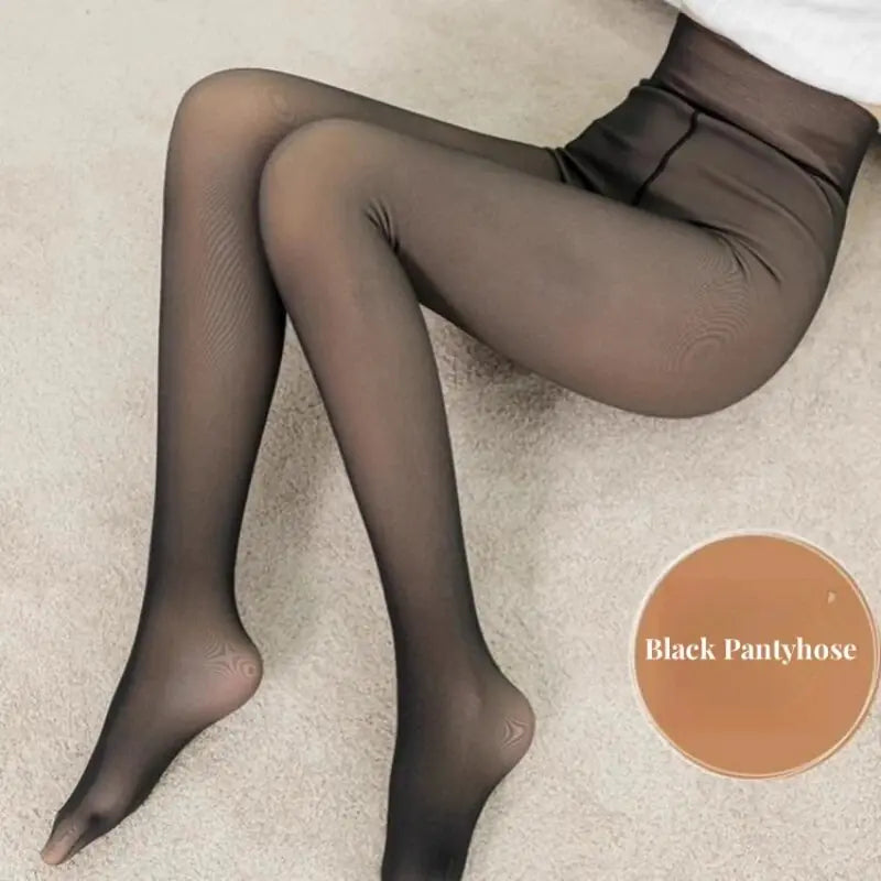 Women's Fleece Warm Insulated Translucent Tights