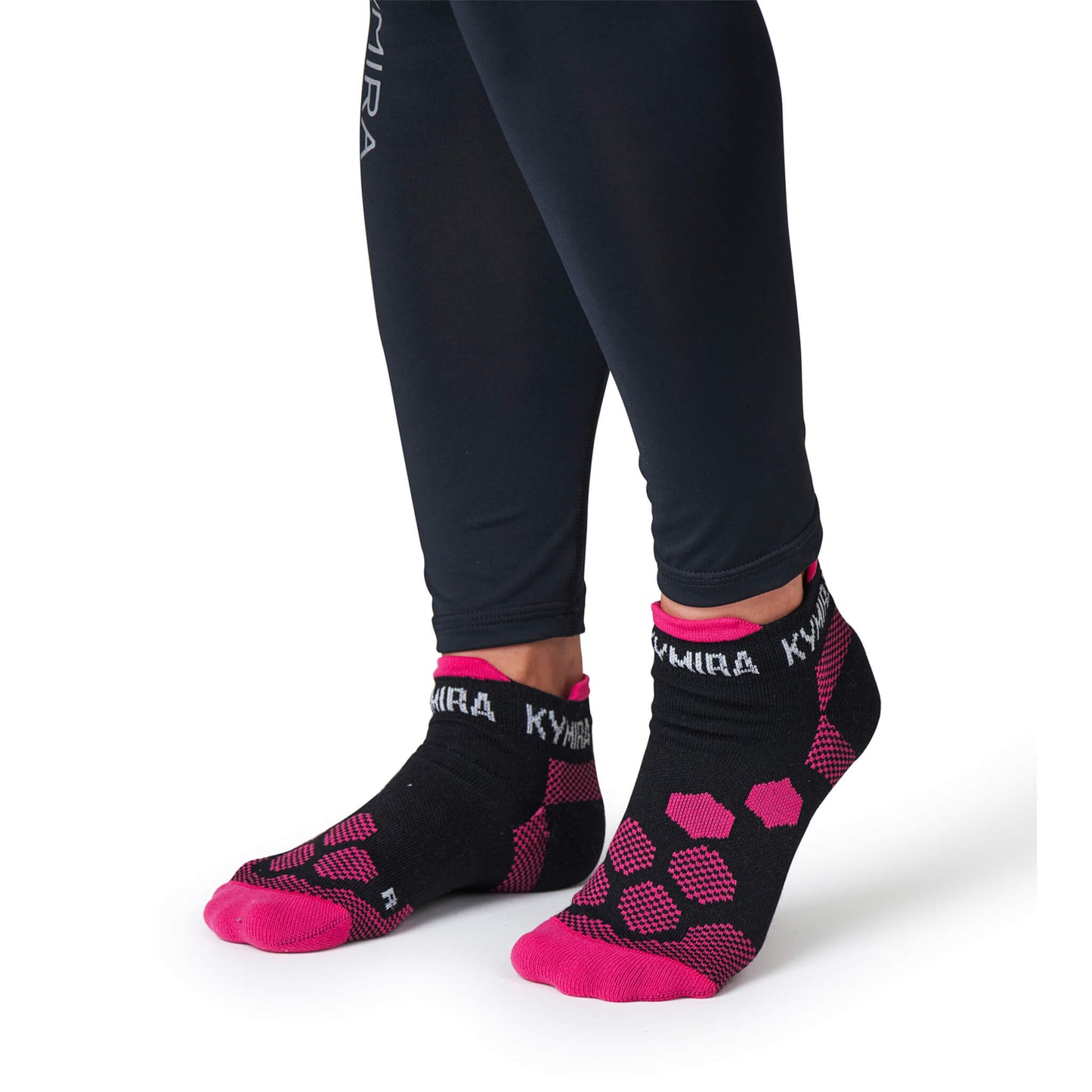 KYMIRA luxury infrared ankle socks featuring cushioned comfort and arch support, designed for ultimate performance and recovery.