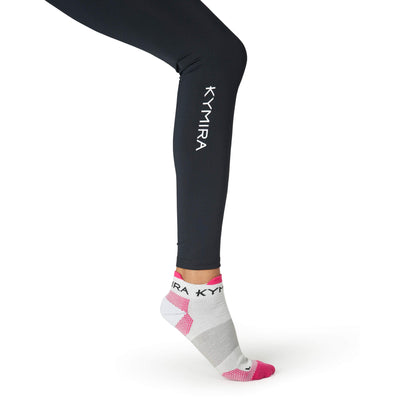 Luxury KYMIRA Infrared ankle socks featuring soft fabric with cushioned heel and toes, perfect for active lifestyles.