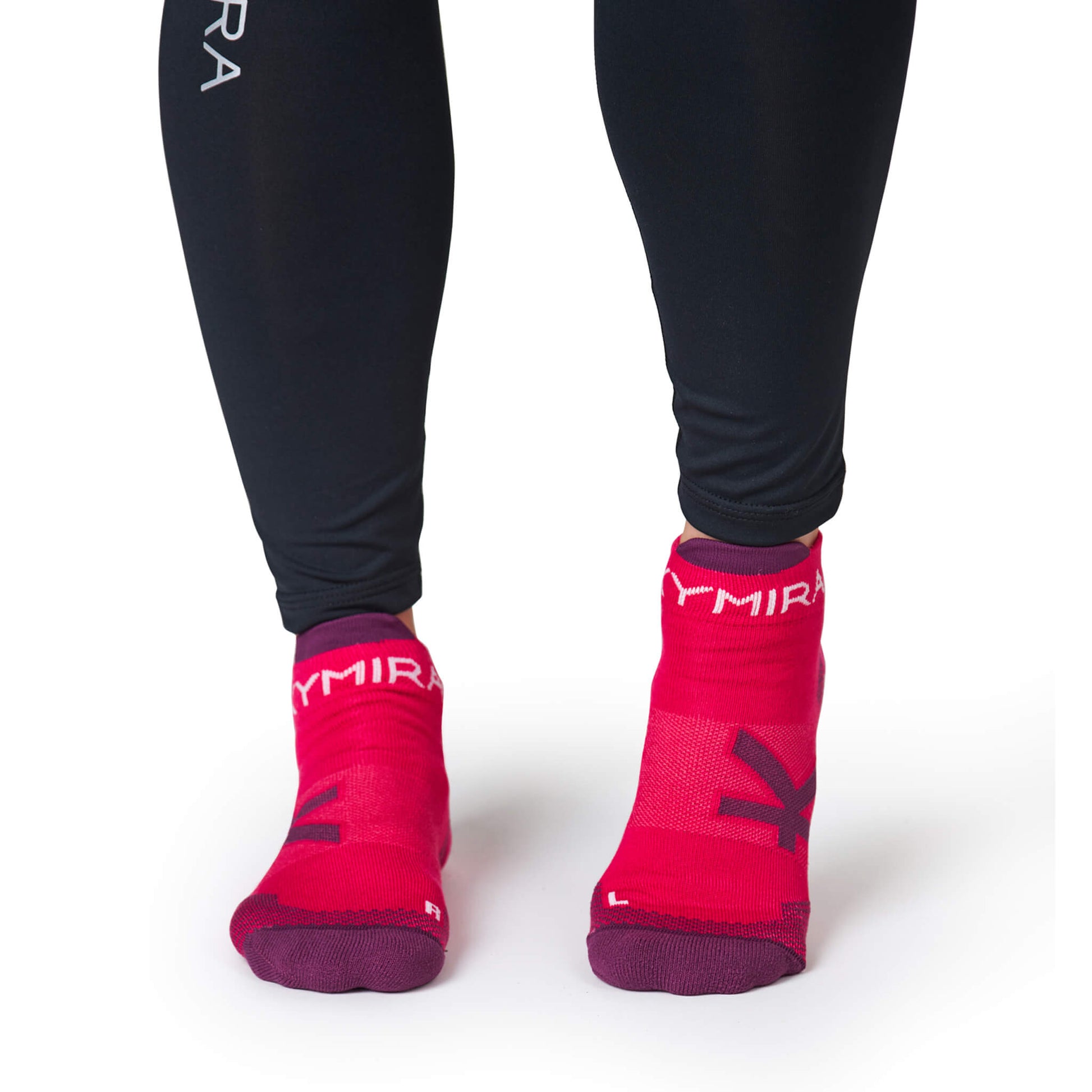 Luxuriously soft KYMIRA Infrared Ankle Socks with breathable panels, ideal for running, hiking, and everyday wear.
