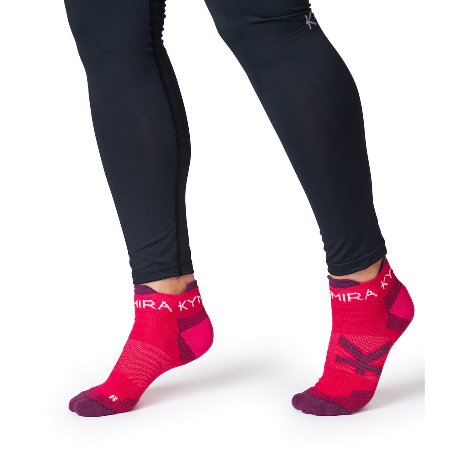 KYMIRA Infrared Ankle Socks displaying advanced infrared technology for improved circulation and recovery, perfect for athletes.
