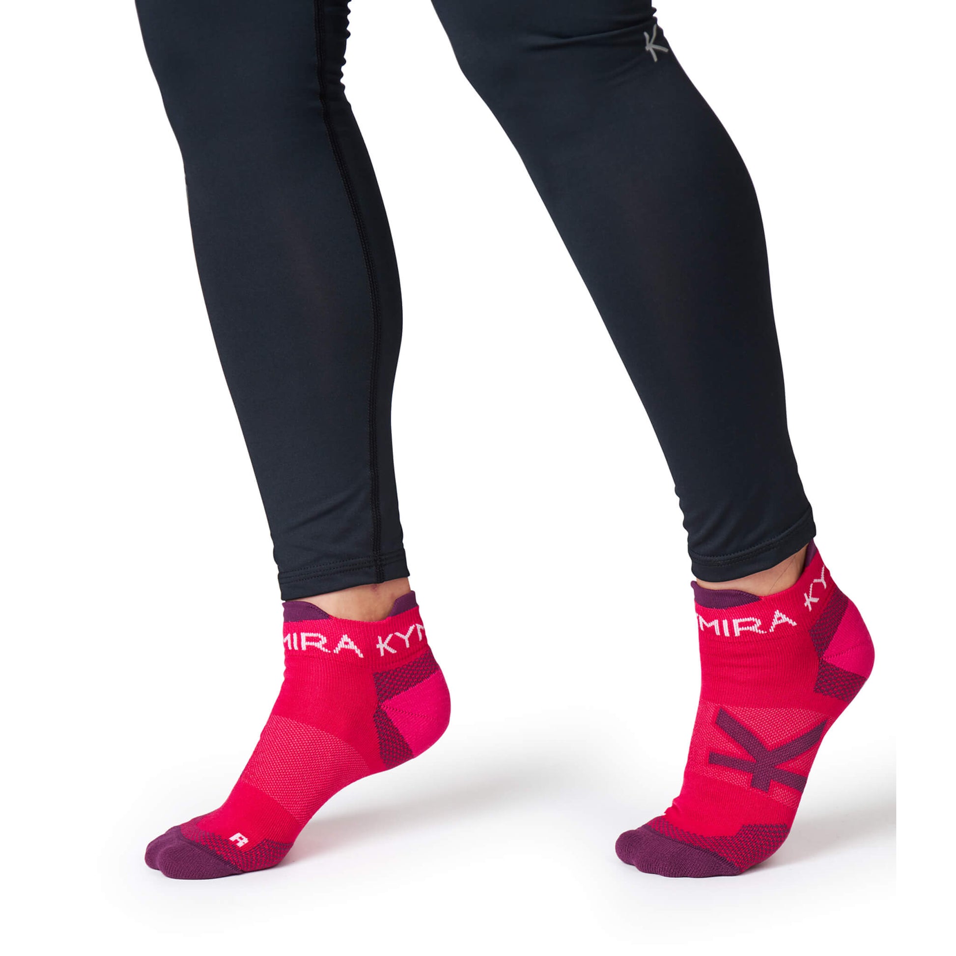 KYMIRA Infrared Ankle Socks displaying advanced infrared technology for improved circulation and recovery, perfect for athletes.