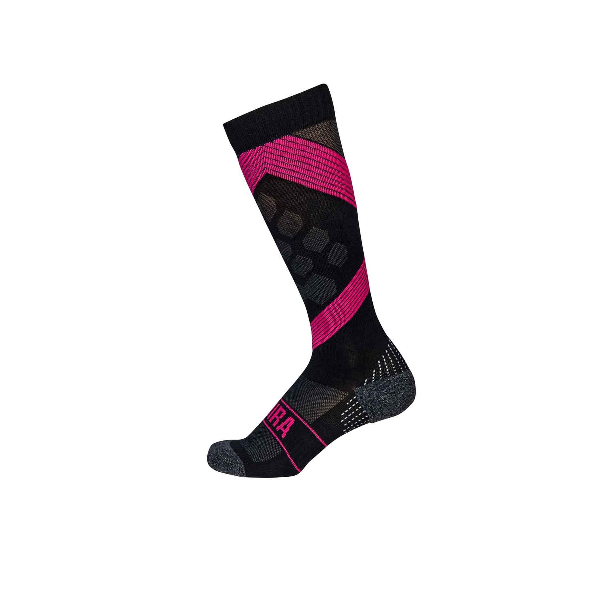Enhanced KYMIRA Infrared Compression Socks 2.0 with cushioned heel and toe for superior comfort and style.