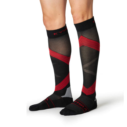 Sophisticated KYMIRA Infrared Compression Socks 2.0, perfect for active lifestyles, offering muscular compression and pain relief.