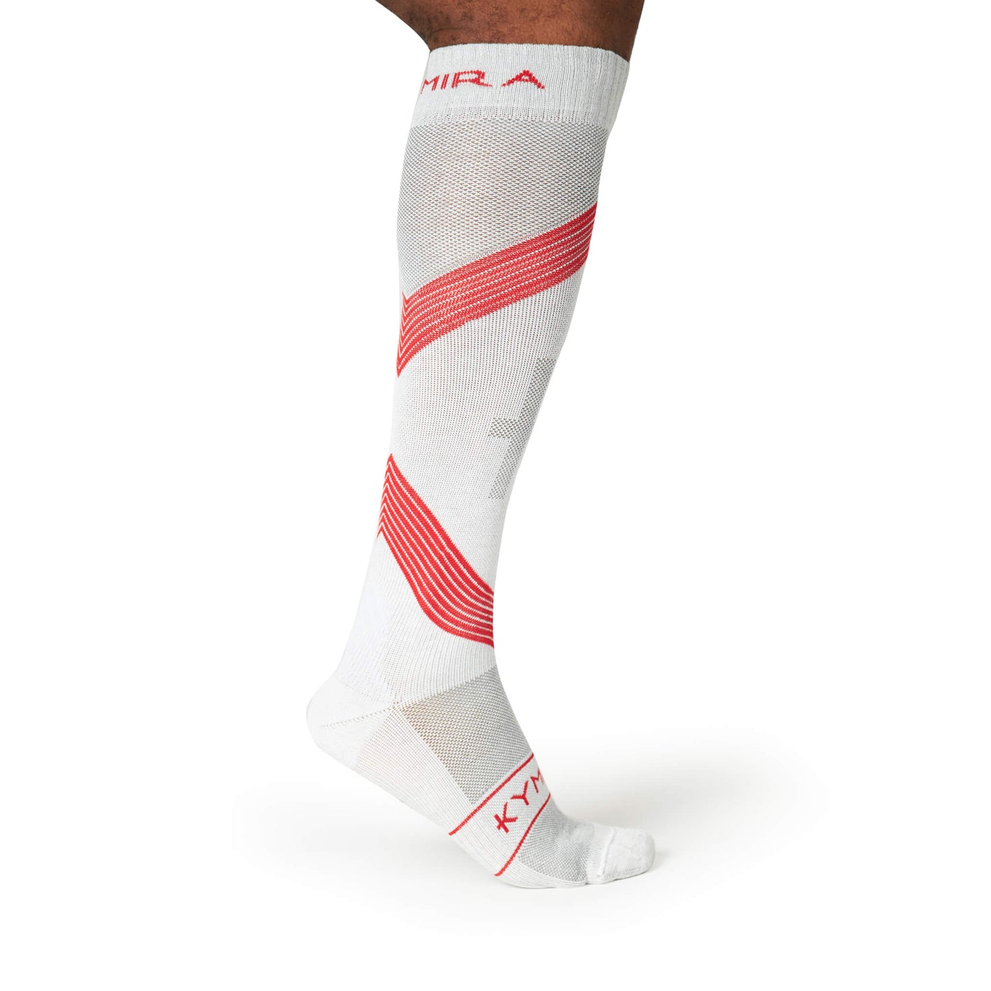 Luxurious KYMIRA infrared compression socks, blending advanced technology with a sophisticated design for ultimate exercise comfort.