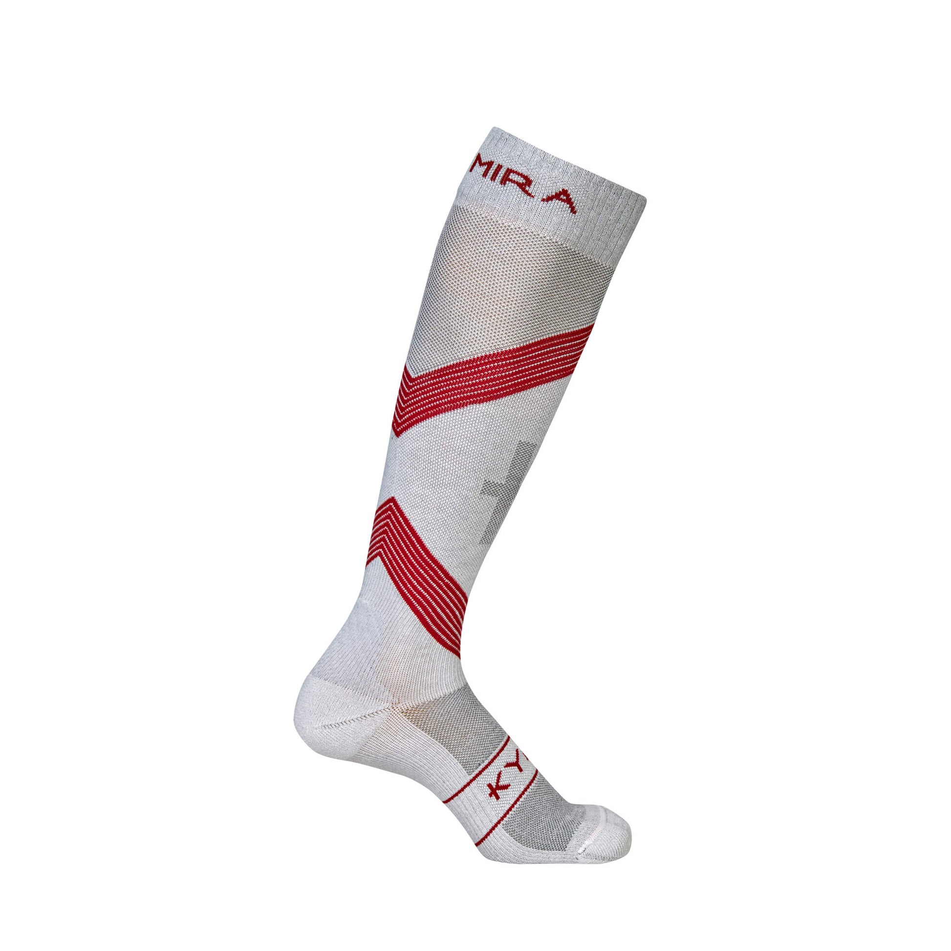 KYMIRA Infrared Compression Socks 2.0: stylish ribbed cuffs featuring advanced infrared technology for superior performance and recovery.