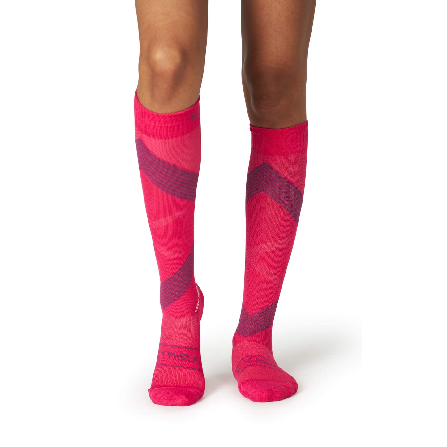 Detail of KYMIRA Infrared Compression Socks 2.0 highlighting cushioned heel and toes, crafted for optimal comfort and support.