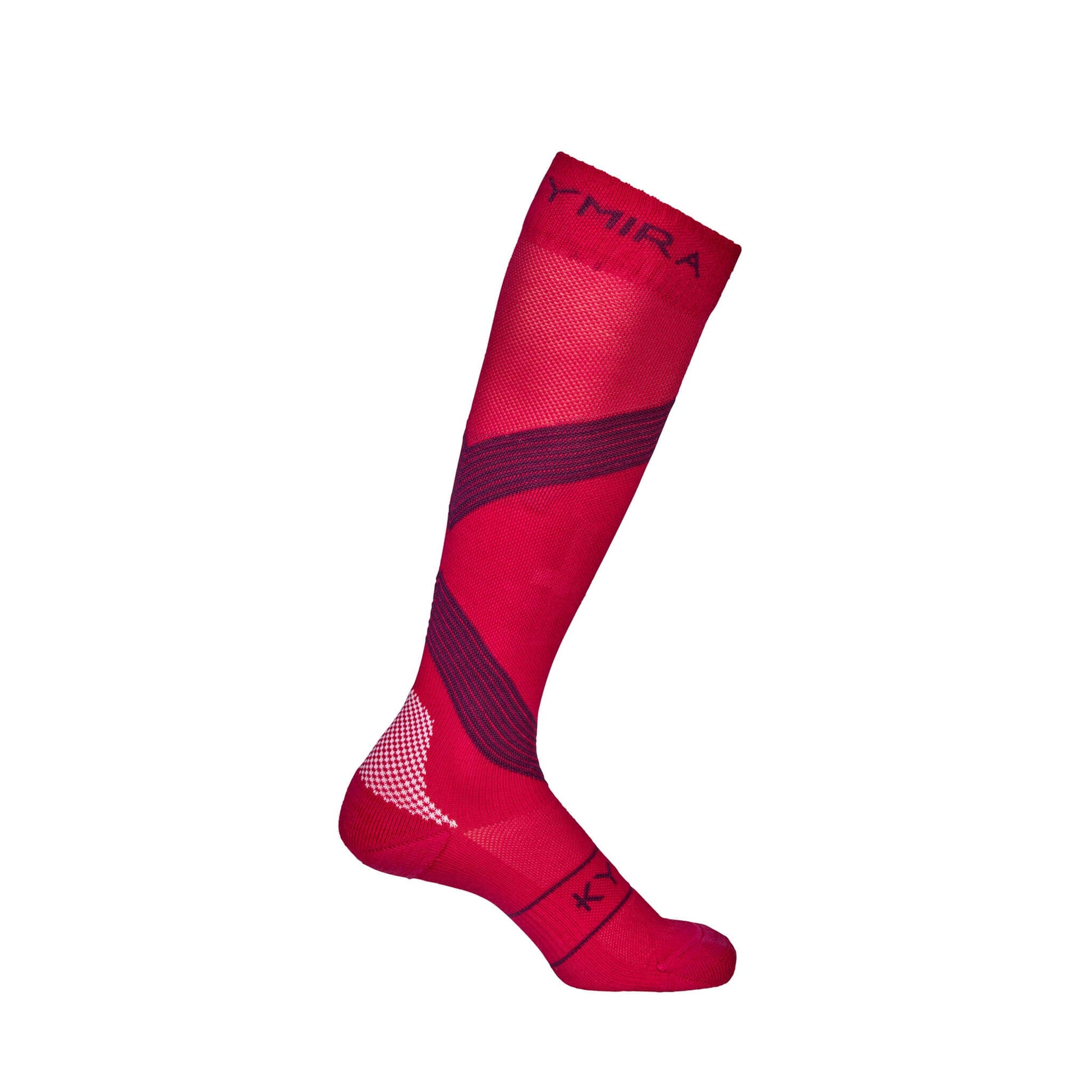 The luxurious fabric composition of KYMIRA Infrared Compression Socks 2.0, blending KYnergy technology with elegance for enhanced athleticism.