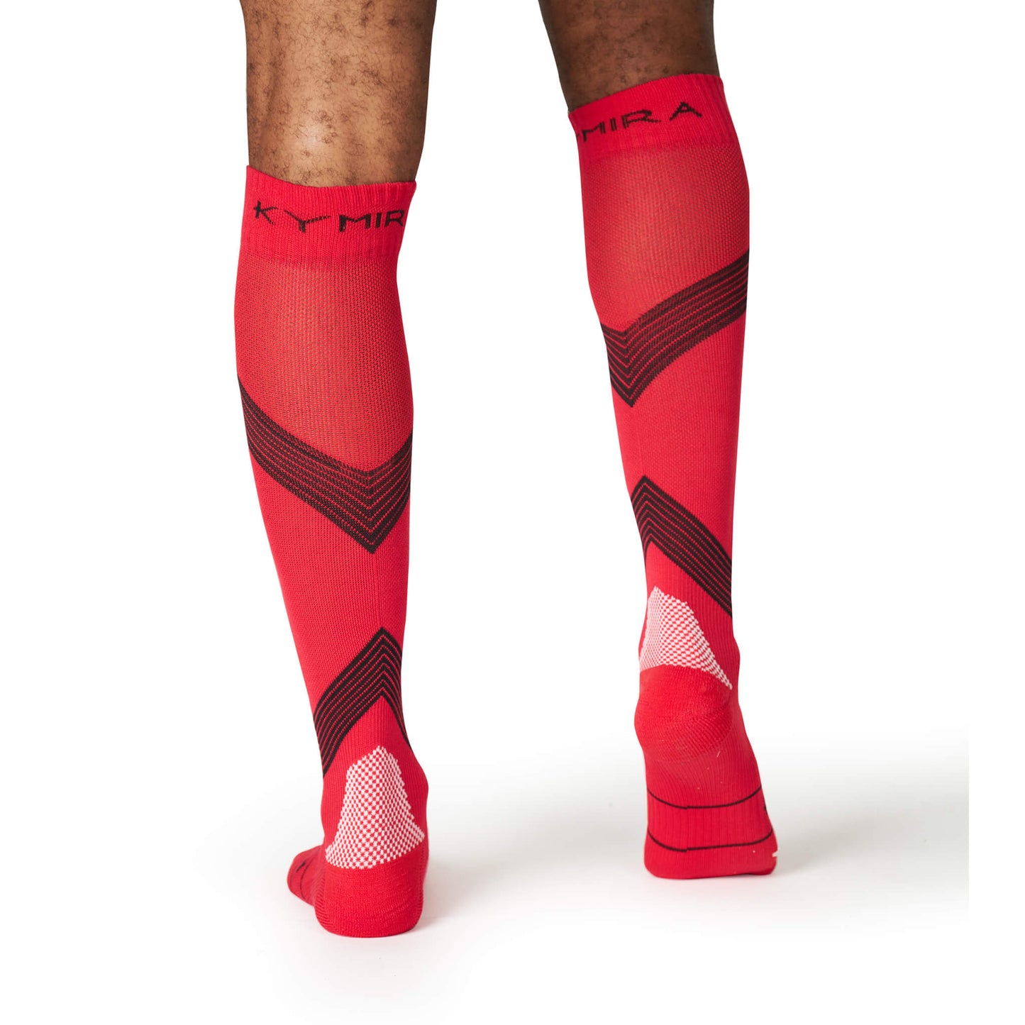 Stylish KYMIRA Compression Socks designed with soft fabric and ribbed cuffs for a secure fit and superior performance.