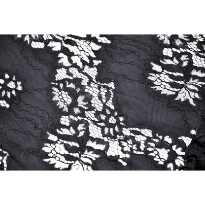 Close-up of the intricate lace-up back on the Dark In Love Lilinoe Dress, highlighting its alluring silhouette.