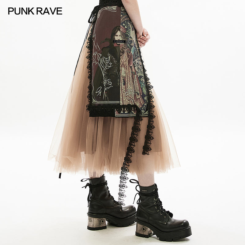 Punk Rave Liora stylish printed cotton bag showcasing vibrant design, perfect for adding flair to your outfits.