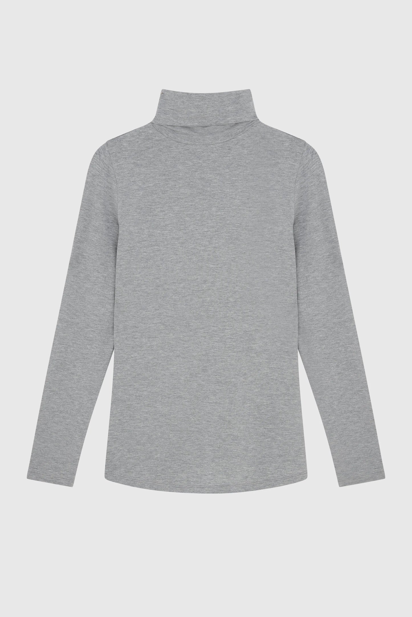 Close-up of the Women's TENCEL™ Micro Modal Roll Neck Top, highlighting the premium texture and breathable softness for ultimate comfort.