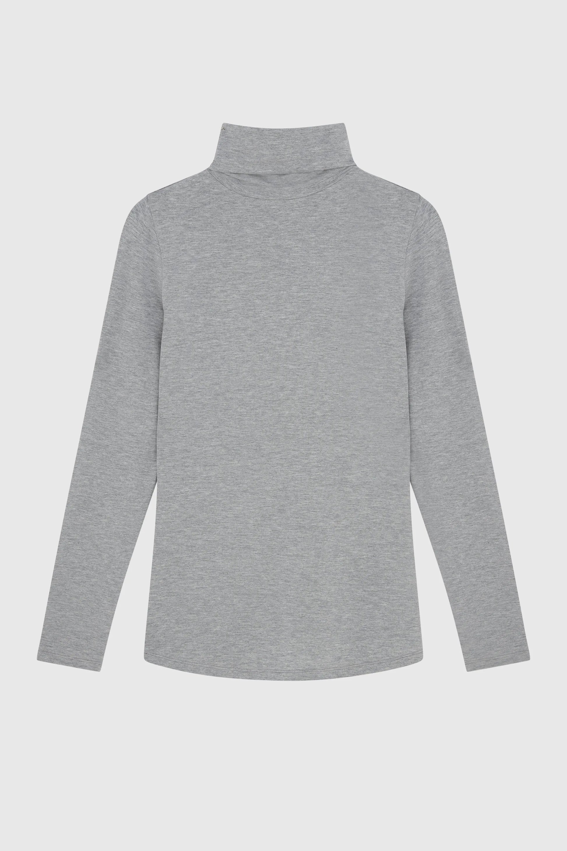 Close-up of the Women's TENCEL™ Micro Modal Roll Neck Top, highlighting the premium texture and breathable softness for ultimate comfort.