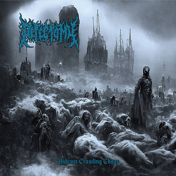 Defectomy - Hideous Crawling Chaos CD cover by Rancid Offal Records, showcasing captivating death metal artwork, perfect for collectors and enthusiasts.