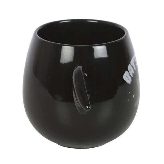 Elegant Gothic Bat Wing Mug crafted from premium ceramic, showcasing a distinct bat-wing design, perfect for coffee connoisseurs with a taste for the macabre.
