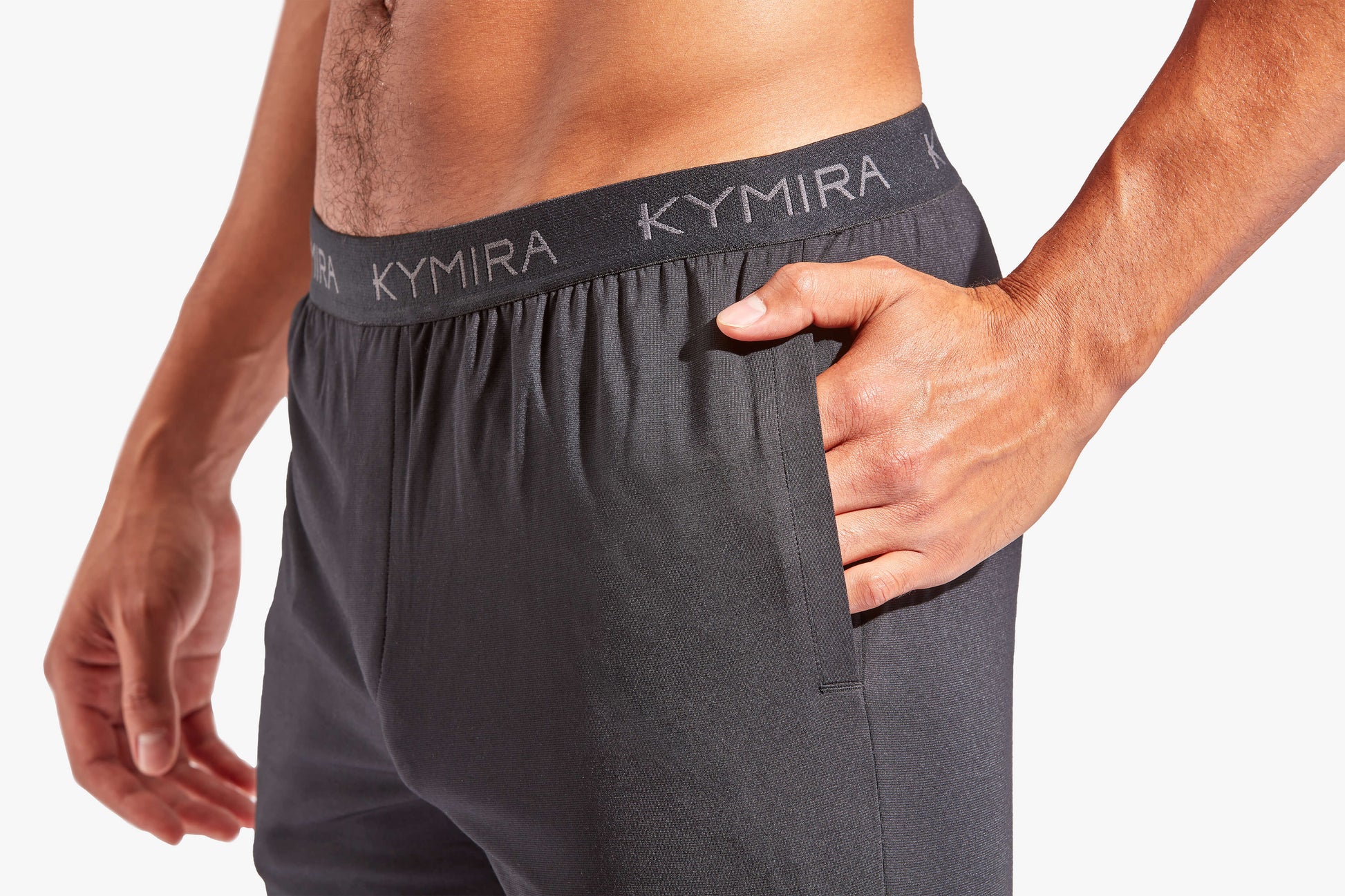 KYMIRA infrared recovery sleepwear shorts for men, crafted for comfort and style, featured in size options S to XXL.