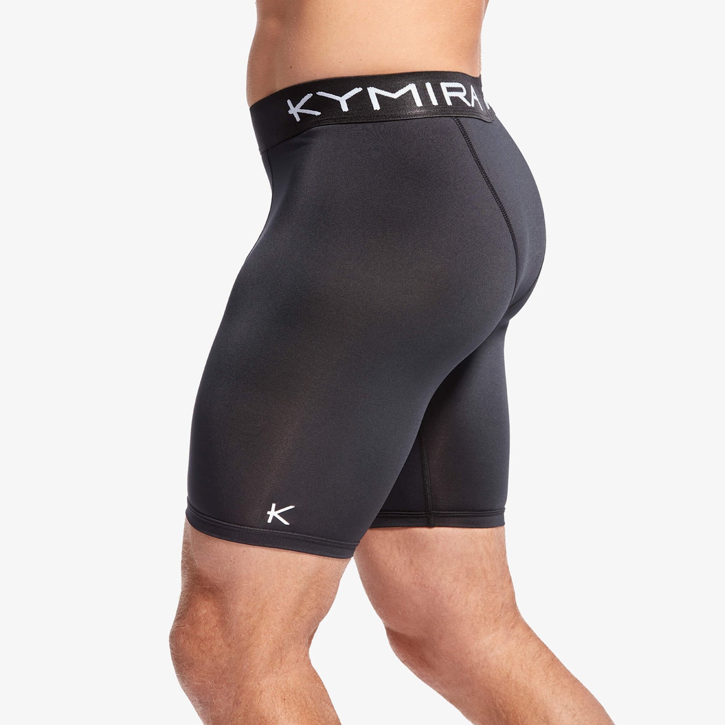 Premium KYMIRA Men's Infrared Performance Shorts detailing the superior craftsmanship and innovative features, ideal for serious athletes.