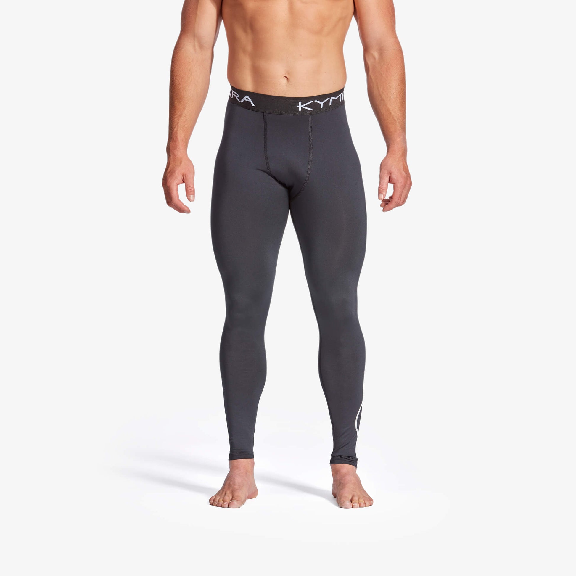 Luxury Men's IR50 Infrared Recovery Leggings by KYMIRA, featuring breathable and quick-drying fabric for optimal comfort and performance.