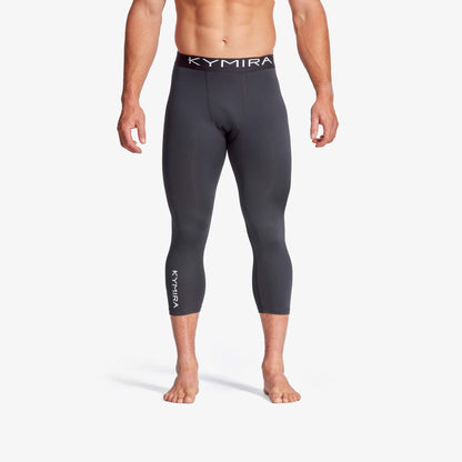 Men's KYMIRA Infrared Performance 3/4 Length Leggings designed for optimum comfort and style - featuring quick-dry, breathable fabric for superior athletic performance.