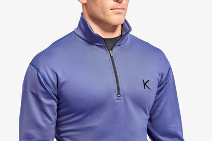 Men's KYMIRA Infrared Infracycle™ Half Zip Fleece in a versatile active fit, featuring secure zip pockets, crafted for both style and function, perfect for fitness enthusiasts.
