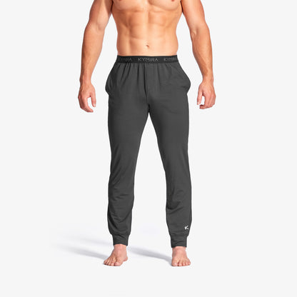Elegant Men's Infrared Recovery Sleepwear Bottoms in soft jersey fabric for optimal comfort and breathability by KYMIRA, designed to enhance your sleep quality.