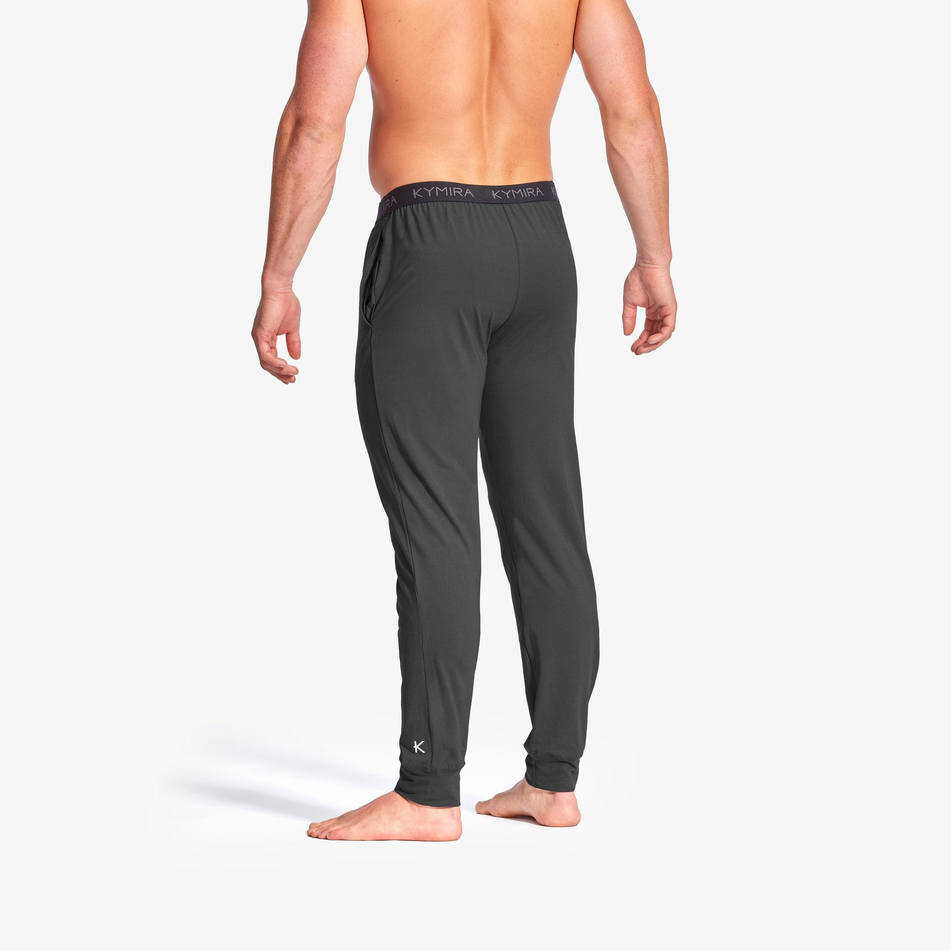 Luxurious Men's Infrared Recovery Sleepwear Bottoms with elasticated waist and cuffed bottom, promoting recovery and relaxation by KYMIRA.
