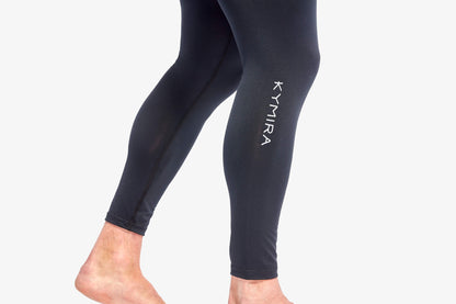 KYMIRA Men's Core Infrared Performance Leggings modelled by a male athlete, demonstrating their perfect fit and performance-enhancing features.
