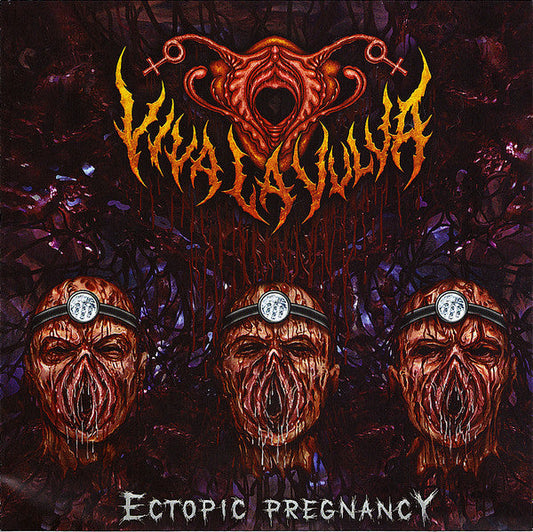 Viva La Vulva - Ectopic Pregnancy CD album cover by Rancid Offal Records, featuring intricate artwork for a unique death metal genre experience.